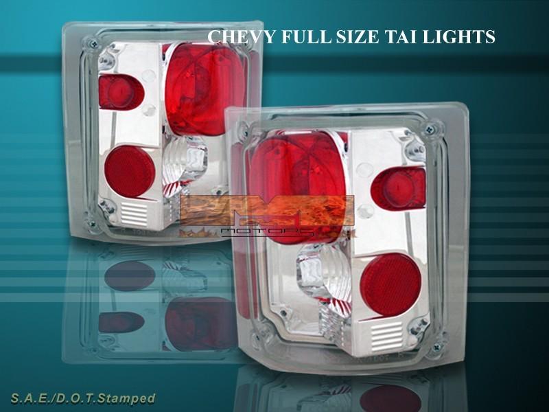 1973-1987 chevy silverado truck/tahoe tail lights clear 84 83