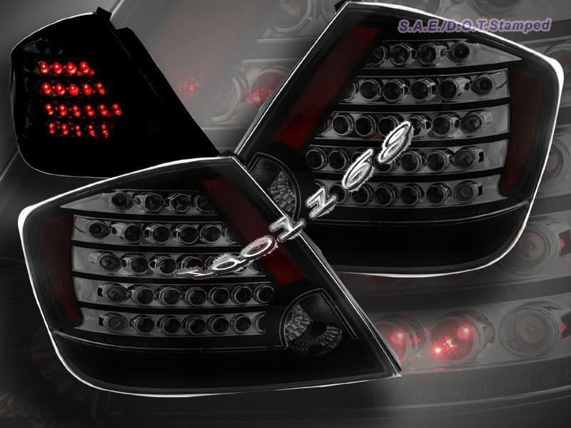 05-07 scion tc altezza tail lights led jdm black 06 05