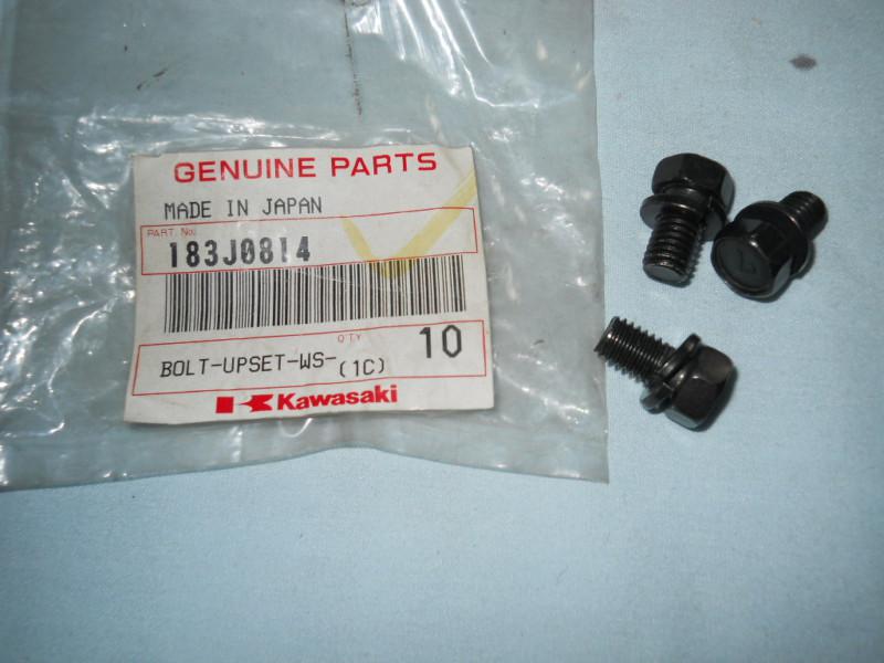 Nos kawasaki klf 185 300 220 bolt lot buy 3 183j0814