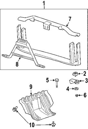 Gmc 25815983 genuine oem factory original radiator support