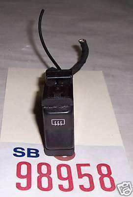 Mercedes 90 300 rear defroster/defogger switch blk 1990