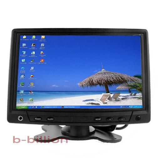 7" car pc reverse color display 2 rca av vga pos touch screen tft lcd monitor ua