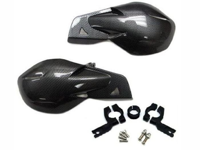 Carbon hand guards for yamaha grizzly 660 700 raptor yfm kodiak banshee blaster