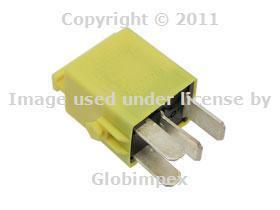  bmw e32 e34 e36 e39 etc multi purpose relay 4-prong  yellow genuine