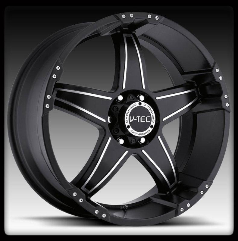 17x8.5 v-tec 395 wizard 17 inch black 6x135 f150 expedition ford wheels rims -12