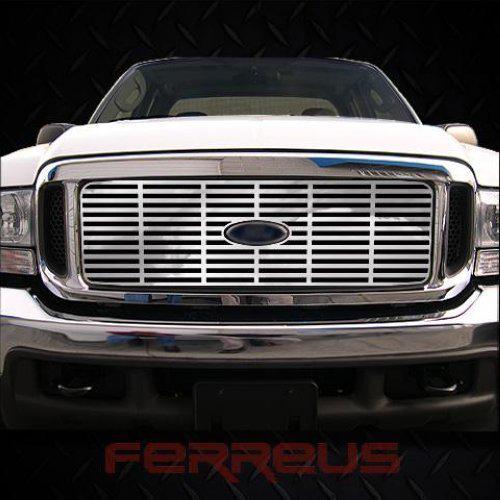 Ford superduty 99-04 horizontal billet polished stainless truck grill add-on