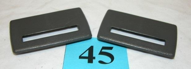 93-02 camaro firebird dark gray roof seatbelt guide trim   nice pair