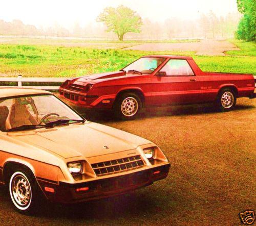 1983 plymouth turismo & scamp pickup factory brochure