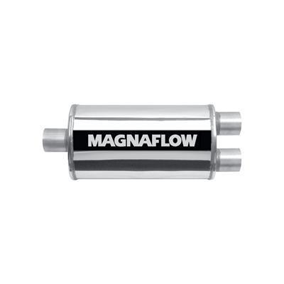 Magnaflow 14221 muffler 3" inlet/dual 2.50" outlet stainless steel polished ea