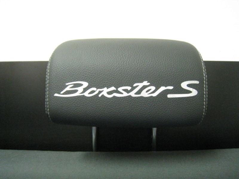 Headrest badge decal sticker *boxster s* 4-pcs