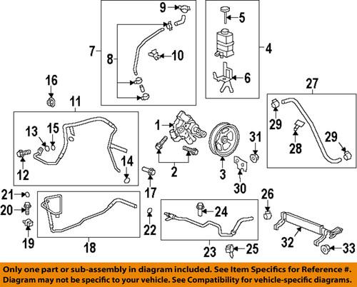 Gm oem 25876164 steering return hose/power steering return hose