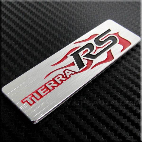 Car trunk  badge emblem sticker metal aluminum rs tierra for ford focus