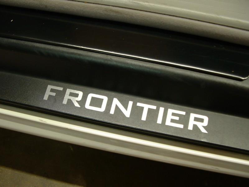 (2) door step decal sticker badge accent "frontier"