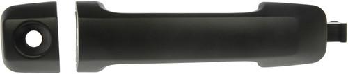 Ext door handle front right black textured finish, w/keyhole platinum# 1230778