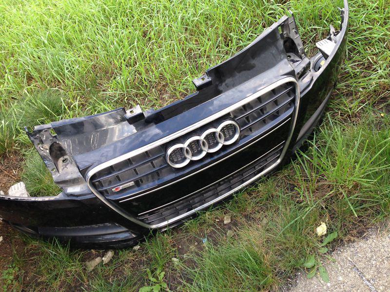 Audi tt sline front bumper w/grille w/fog lights black complete 3.2 2.0 07 08 09