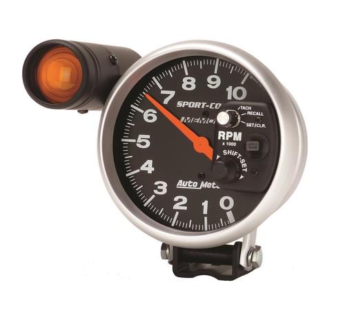 Auto meter 3906 sport-comp; shift-lite memory tachometer