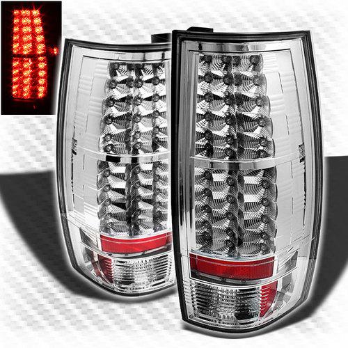 2007-2013 suburban tahoe yukon denali led tail lights rear brake lamp pair set