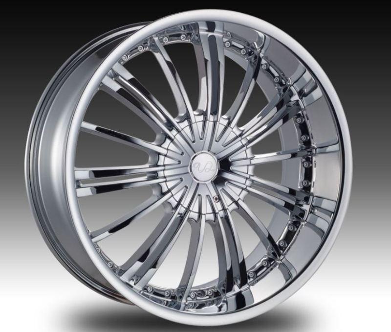 18" u2 125 4/5 lug  chrome civic escort accent miata lancer chrome wheels rims