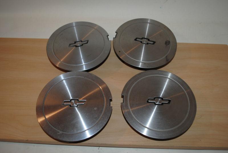 Set of 4 chevy wheel center cap hubcap centers 10055252 chevrolet 