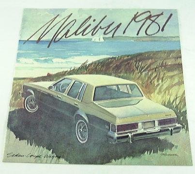 1981 81 chevrolet chevy malibu classic brochure 