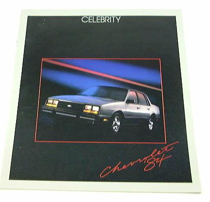 1984 84 chevrolet chevy celebrity brochure sedan coupe