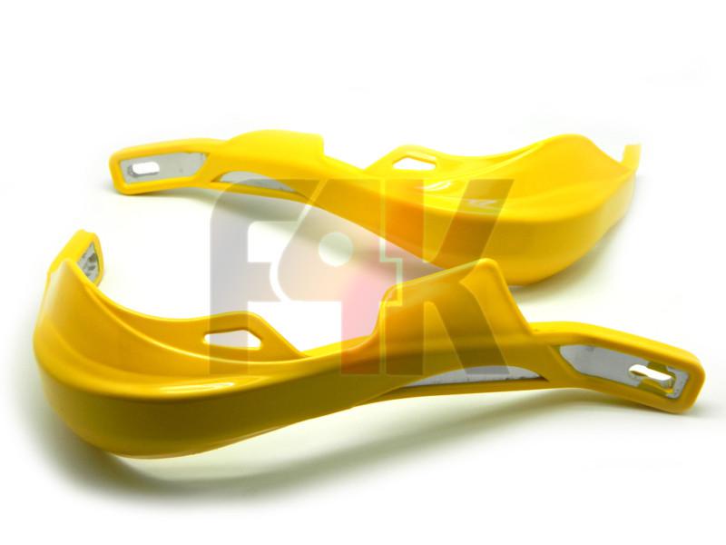 Dirt bike yellow 7/8" 1-1/8" renthal protaper answer handlebar brush hand guards