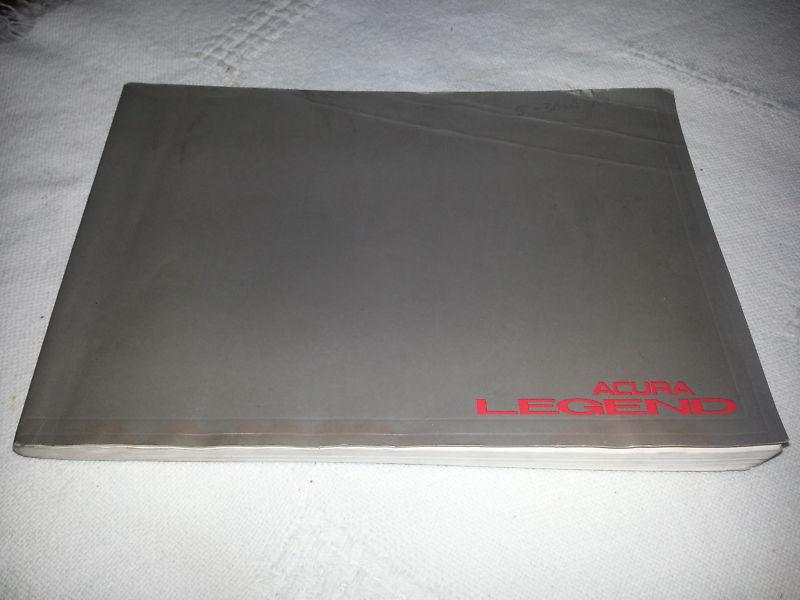 1992 acura legend owners manual 