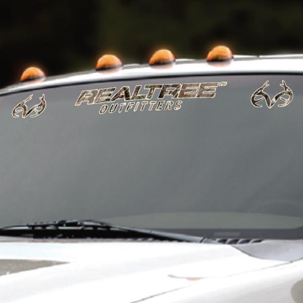 Team realtree windshield decal for accross the top of the windshield