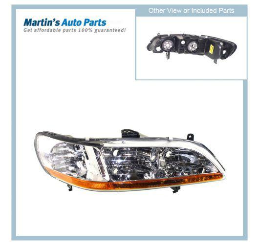 Clear lens new head lamp right hand halogen rh passenger side coupe ho2503117c