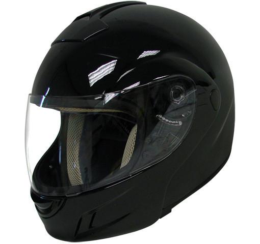 Flip up modular motorcycle snowmobile helmet black ~xxl