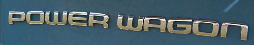 Dodge truck ram power wagon door emblem letters mopar oem badge 2500 05 06