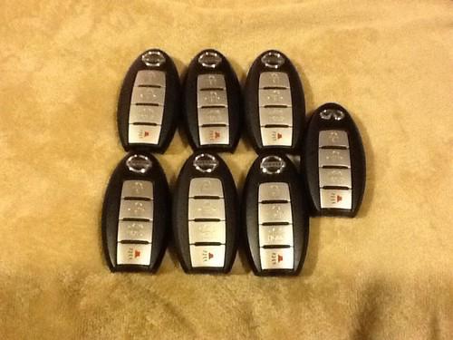 Lot of 7 nissan/infinity remote fobs