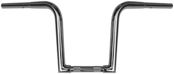 Wild 1 outlaw z narrow ape hanger handlebar 10 inch chrome for harley davidson