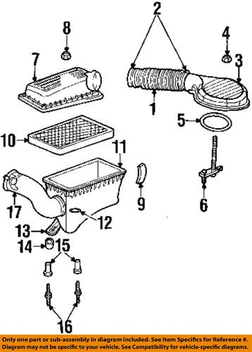 Mopar oem 4573049 air intake-air cleaner assembly lower bushing