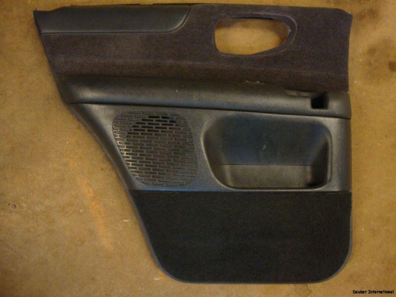 98 99 00 01 02 03 04 gmc jimmy driver side rear door panel w/ switch graphite 