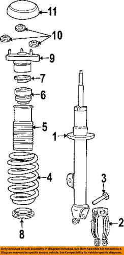 Mopar oem 6506152aa front suspension-mount nut