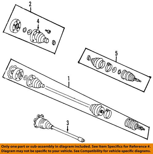 Volkswagen oem 1j0407272nj cv axle shaft/cv half-shaft