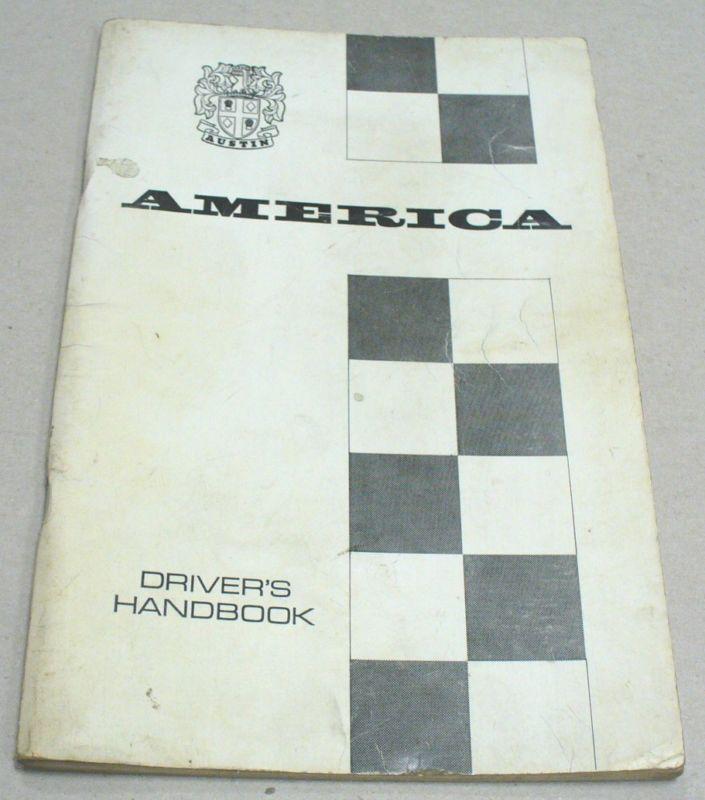 1968 austin america driver’s handbook - owner’s manual