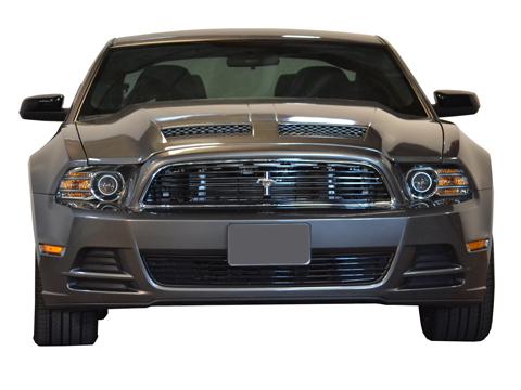 Ford mustang 13-14 rk sport carbon fiber blister ram air hood fully functional