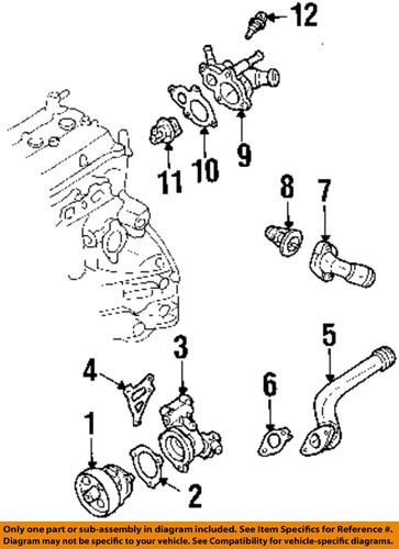 Nissan oem 110603z005 engine coolant outlet flange