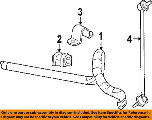 Mopar oem 5105101ac stabilizer bar