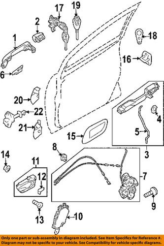 Subaru oem 57497ag11a front door-key