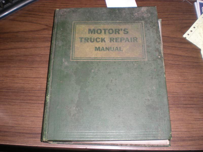 Motor's truck repair manual 14th edition