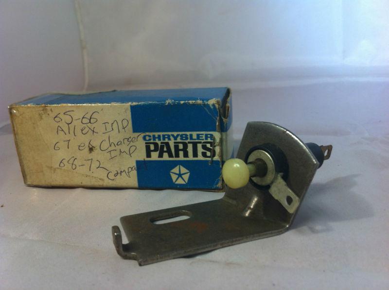 1965-1972 nos mopar stop light lamp switch pt.#2631048 plymouth dodge chrysler