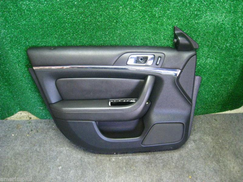 09 lincoln mks driver door panel skin trim cover black