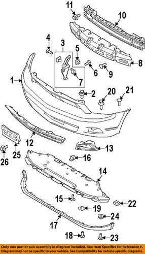 Ford oem ar3z17a385aa front bumper & grille-license bracket