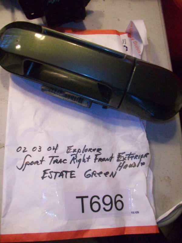 2002 2003 2004 explorer sort trac rf exterior handle estate green oem #t696