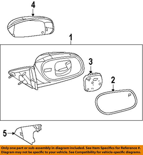 Ford oem yw7z17d743aaa outside mirrors-mirror cover