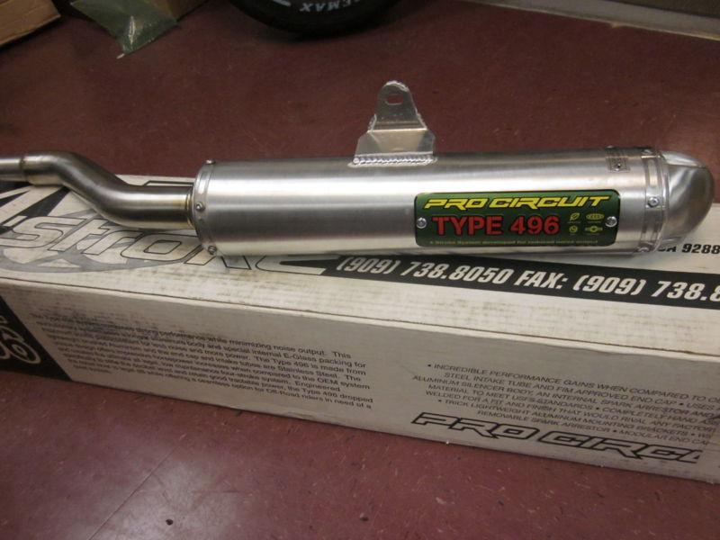 Pro circuit type 496 slip on exhaust system honda trx500 fa rubicon 2001 2004