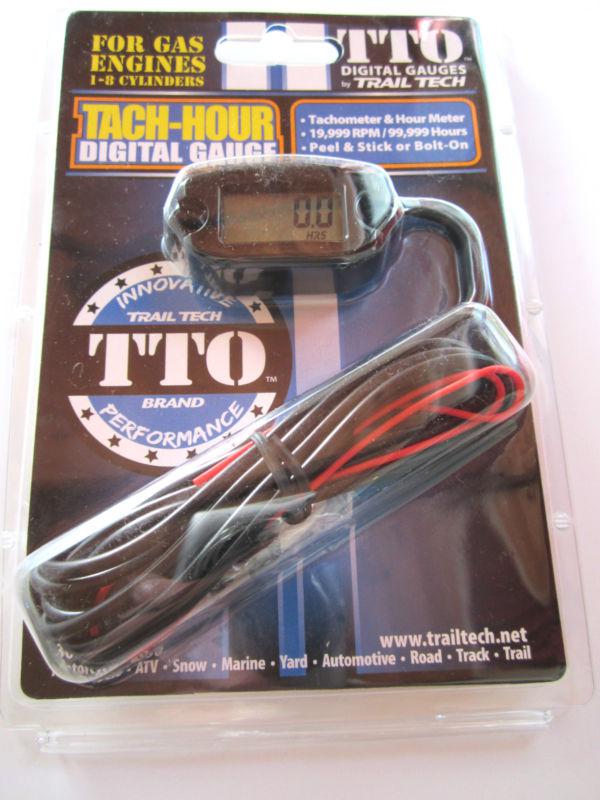 Sell Trail Tech TTO Tach-Hour Meter Black Computer Digital Gauge Fits ...